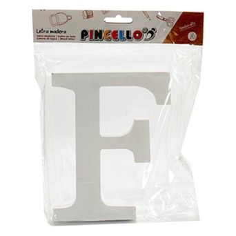 LETRA F MADEIRA BRANCA 1.8X15CM 24005
