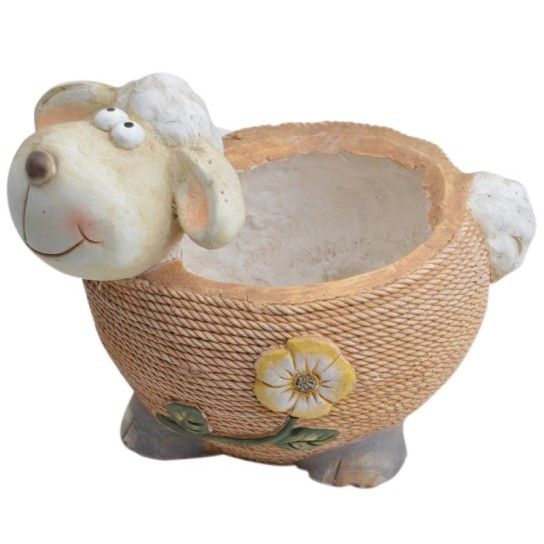 PORTA VASOS OVELHA CERAMICA M0003788