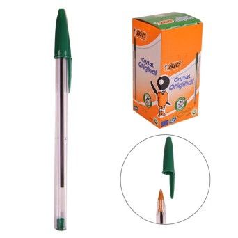 CANETA BIC VERDE 50UNID.