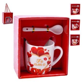 SET CANECA E COLHER 7,2X7,2 2645-109-04 CX120
