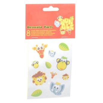 AUTOCOLANTES DECORATIVOS JUNGLE 8PS