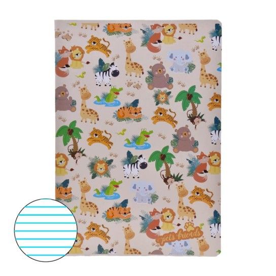 CAD. AGRAF A4 P 60F PETS FRIENDS SAFARI