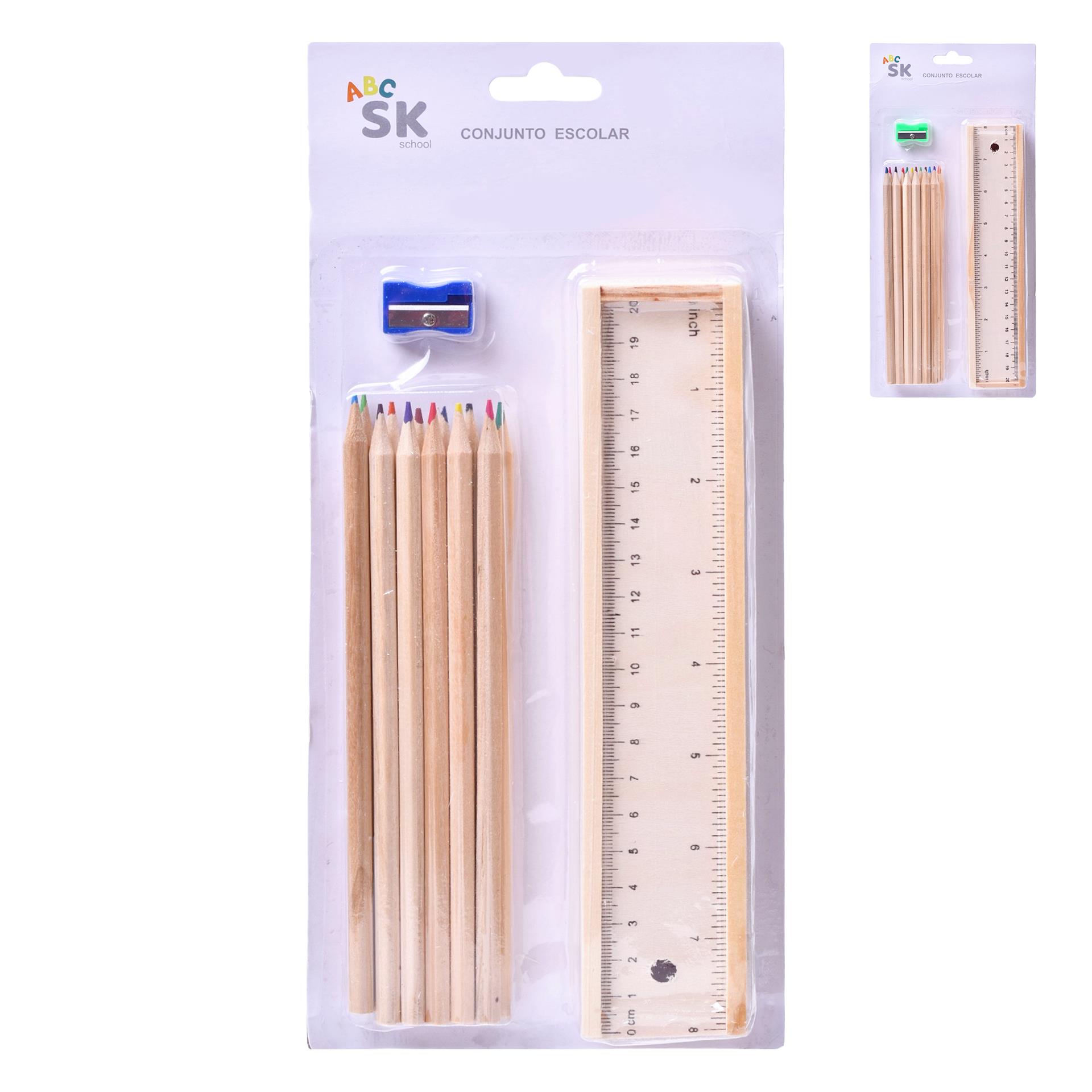 LAPIS COR12U+REGUA MAD 1798-200CX144