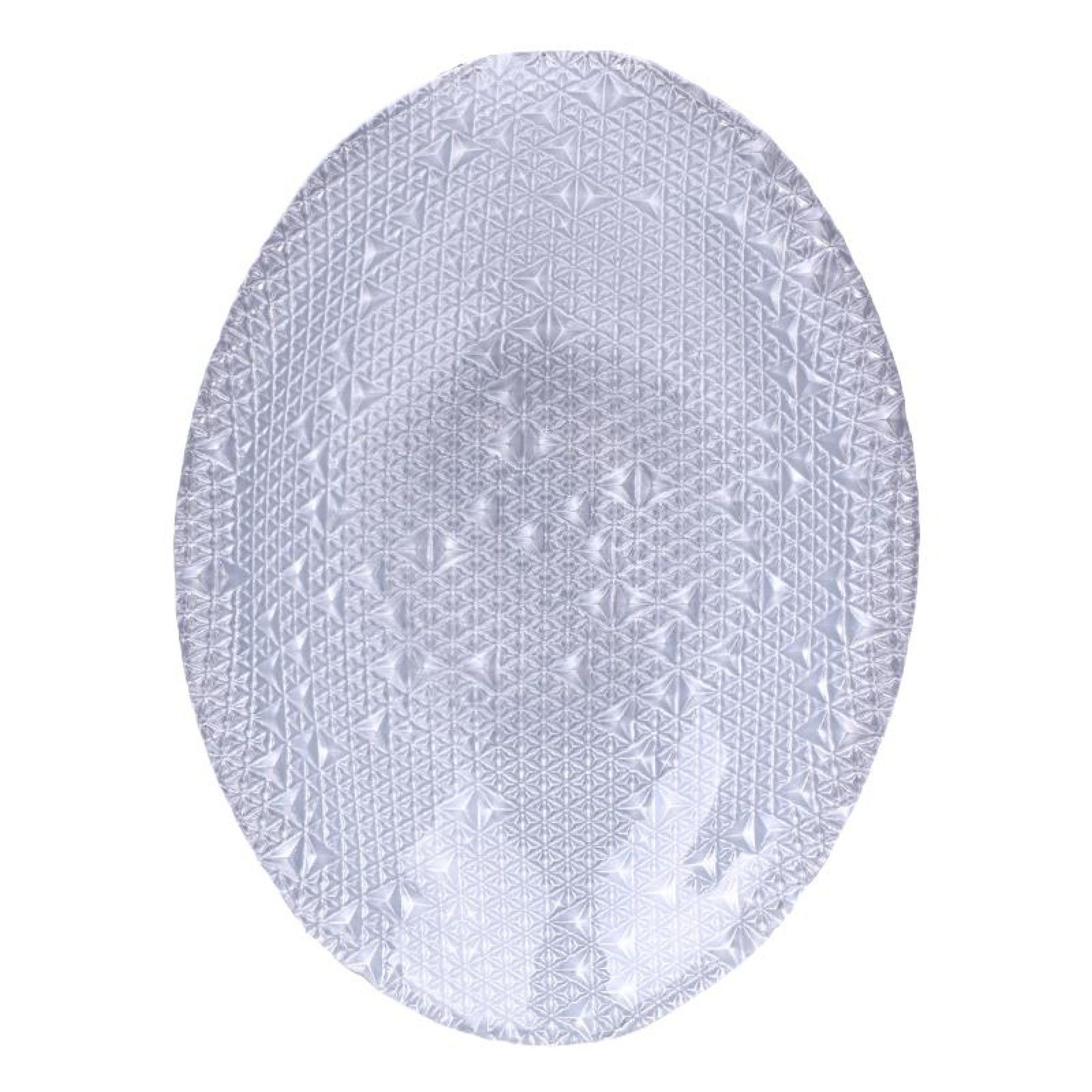 TACA VIDRO NATAL OVAL 30CM PRATA TACA VIDRO NATAL OVAL 30CM PRATA
