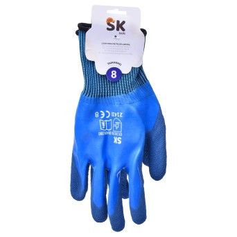 LUVA NYLON AZUL TAM 8 0303-17 CX120