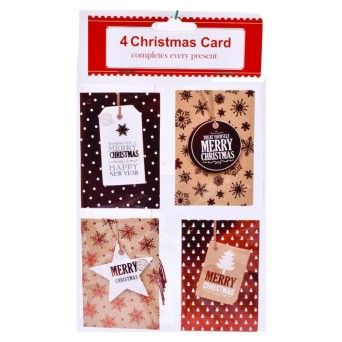 CARTOES NATAL 4PCS 1844-956 CX840