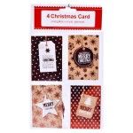 CARTOES NATAL 4PCS 1844-956 CX840 CARTOES NATAL 4PCS 1844-956 CX840