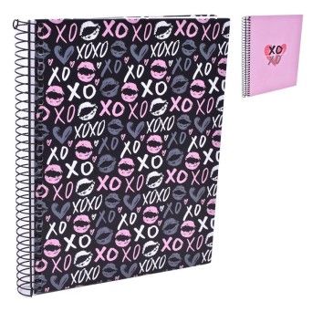 CADERNO ESP. CAPA DURA A5 120F XOXO