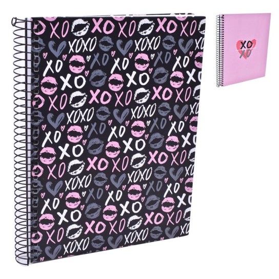 CADERNO ESP. CAPA DURA A5 120F XOXO