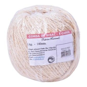 CORDA SISAL 3 CABOS 1KG