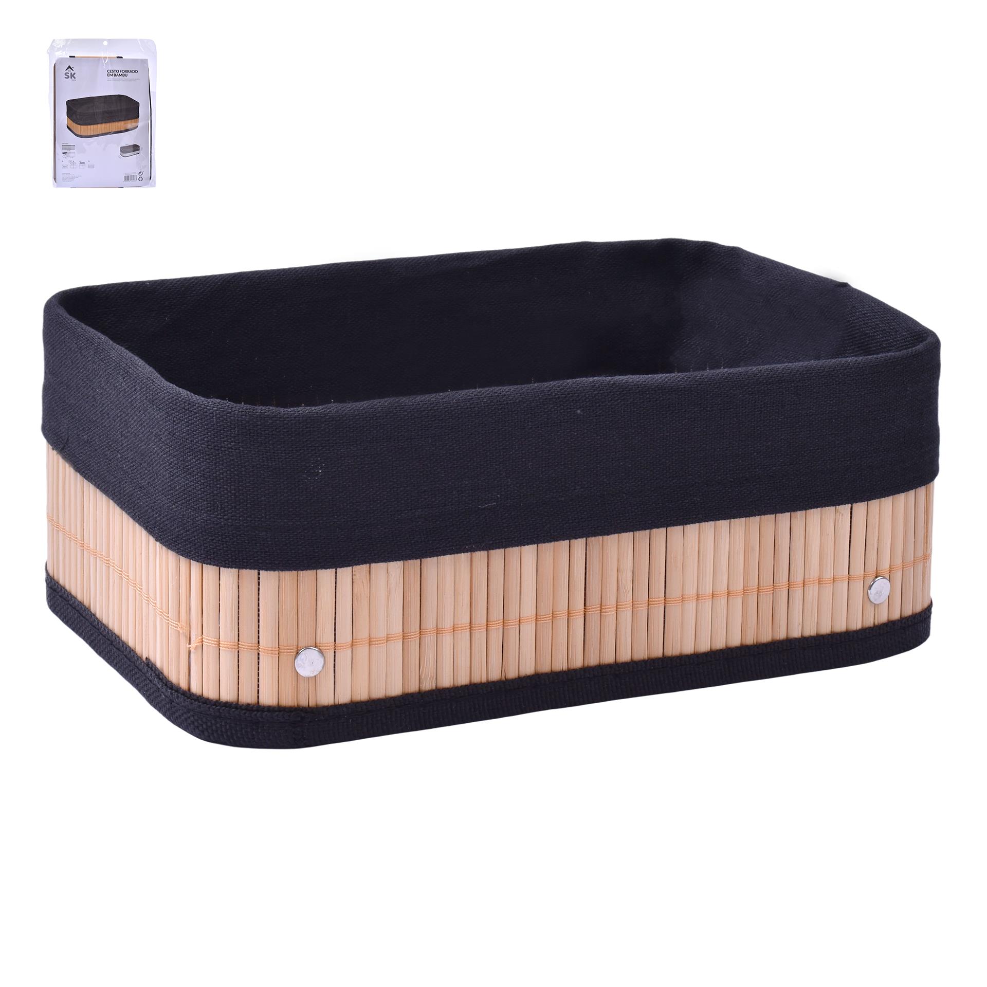 CESTO FORRADO 30x22x12CM 0180-06 CX24 CESTO FORRADO 30x22x12CM 0180-06 CX24