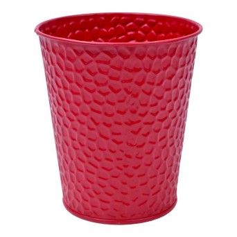 VASO METAL VERMELHO 12CM