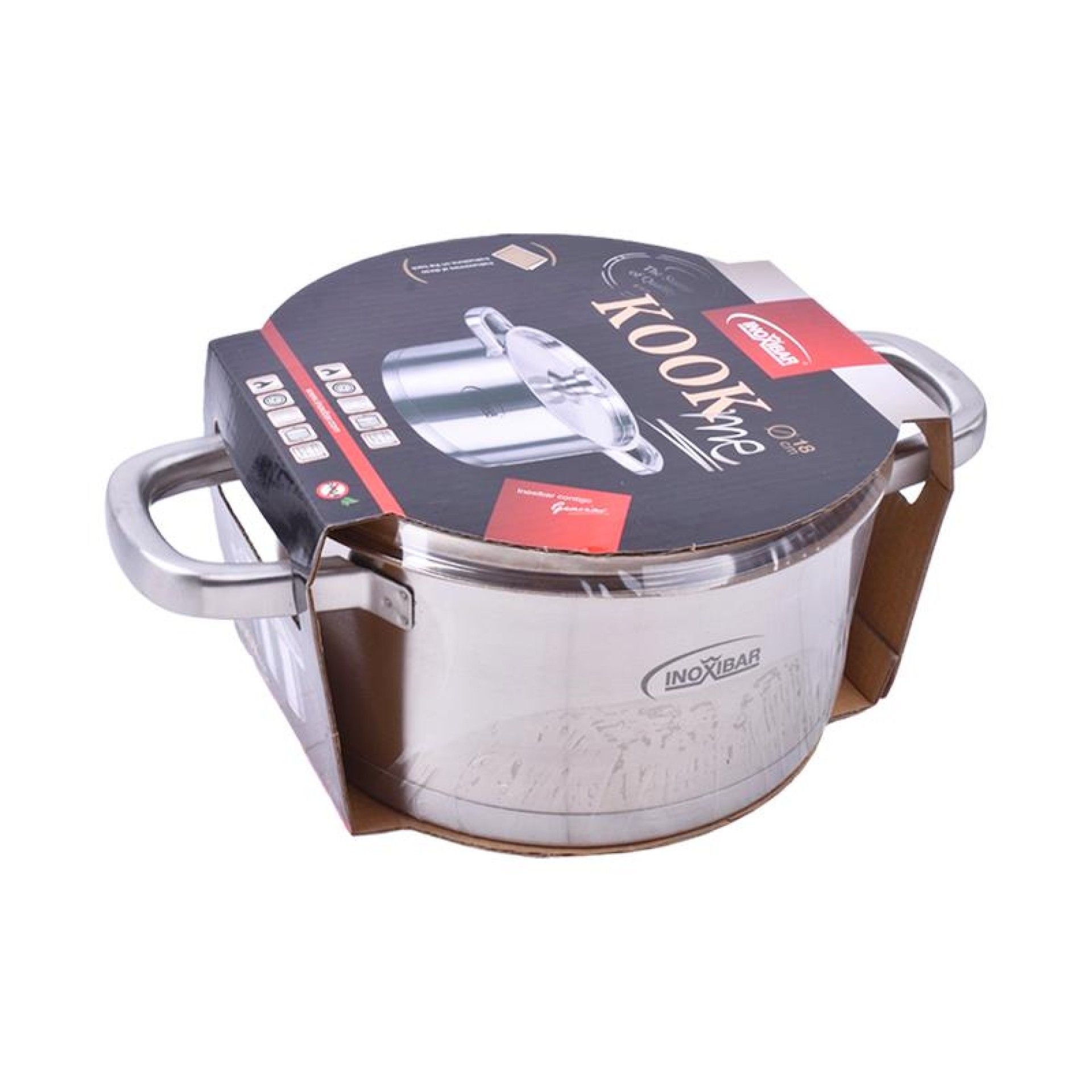 CAÇAROLA ALT C/TAMPA INOX KOOK ME 14CM CAÇAROLA ALT C/TAMPA INOX KOOK ME 14CM