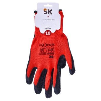 LUVA NYLON VERM TAM 10 0303-16 CX240