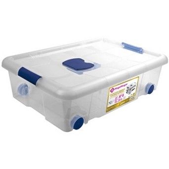 CAIXA PLASTICO N 6 C/RODAS 31L REF. 18924