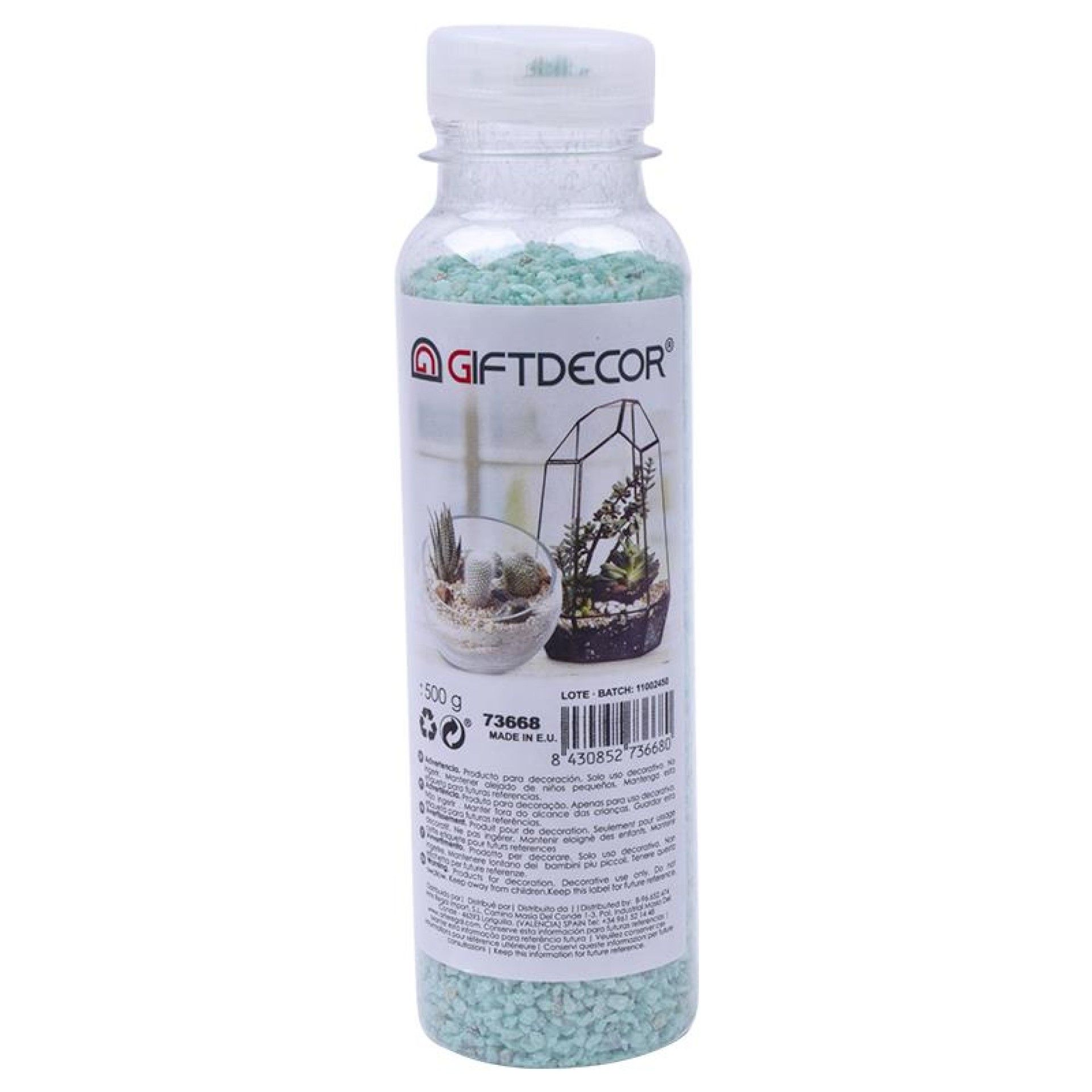 FRASCO AREIA DEC. 500GR VERDE FRASCO AREIA DEC. 500GR VERDE