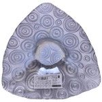 PRATO VIDRO 18CM TRIANG. PRATA PRATO VIDRO 18CM TRIANG. PRATA