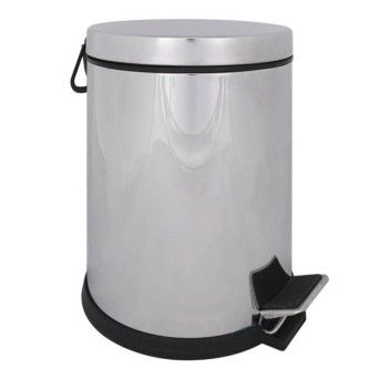 BALDE LIXO METAL C/ PEDAL 5LT.