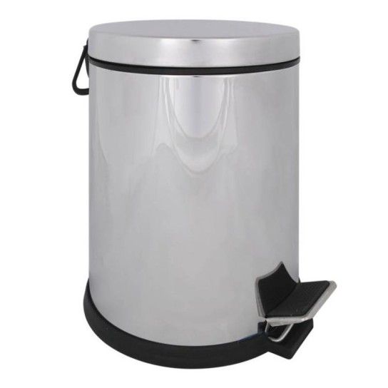 BALDE LIXO METAL C/ PEDAL 5LT.