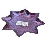 PRATO VIDRO ESTRELA 20CM BORDEAUX *CX6**