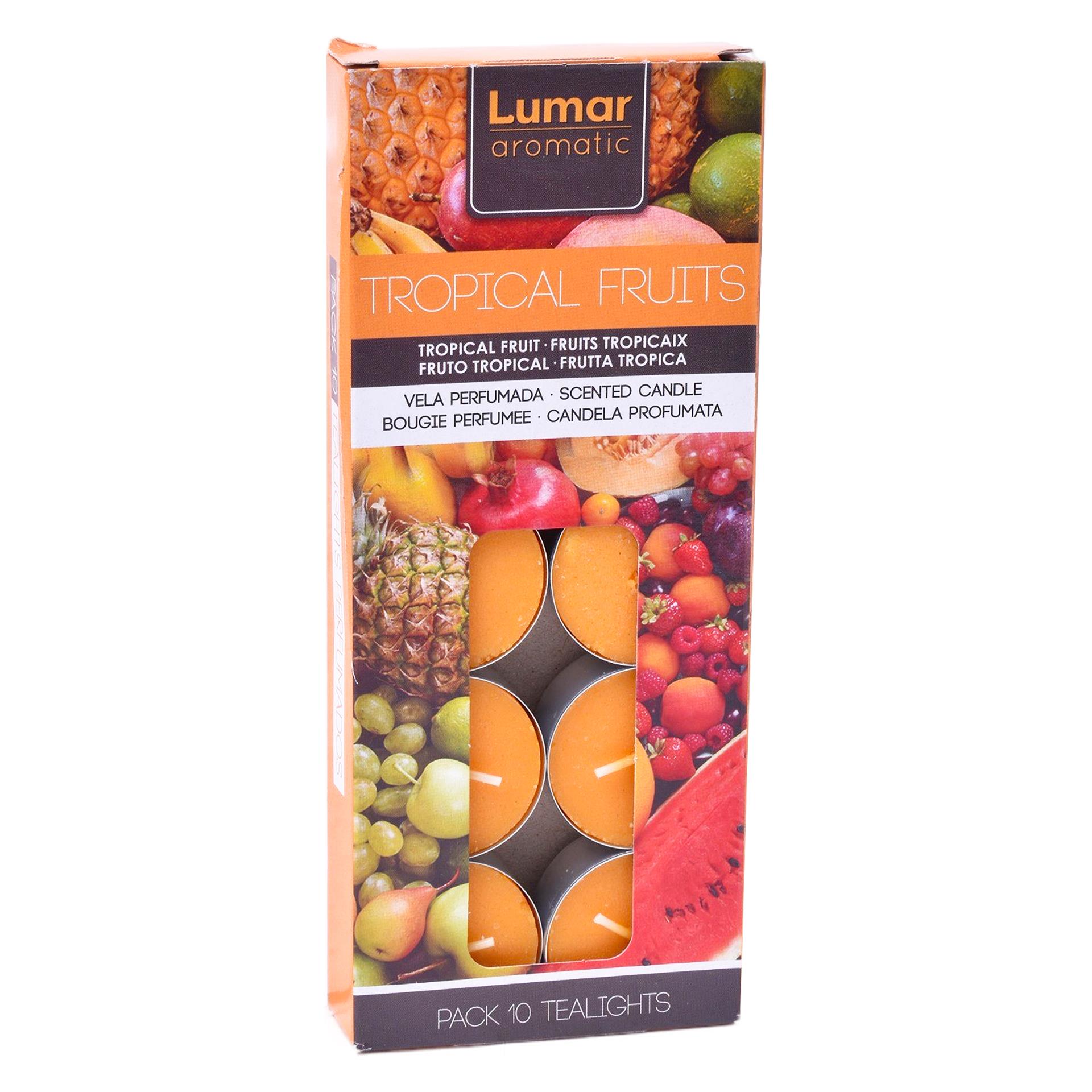 TEALIGHTS CONJ. 10)TROPICAL TEALIGHTS CONJ. 10)TROPICAL