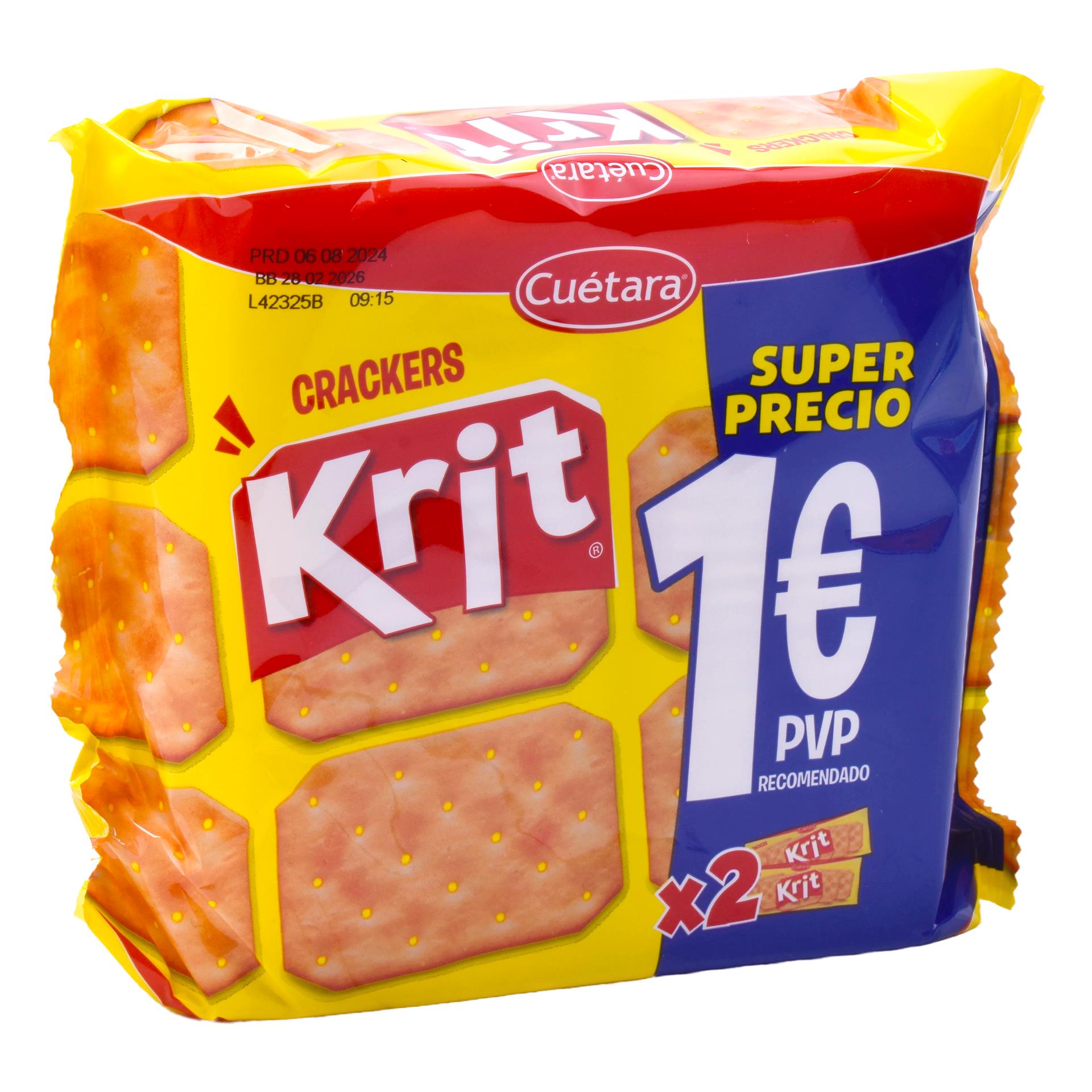 CUETARA KRIT CRACKER 2X100GRS CUETARA KRIT CRACKER 2X100GRS