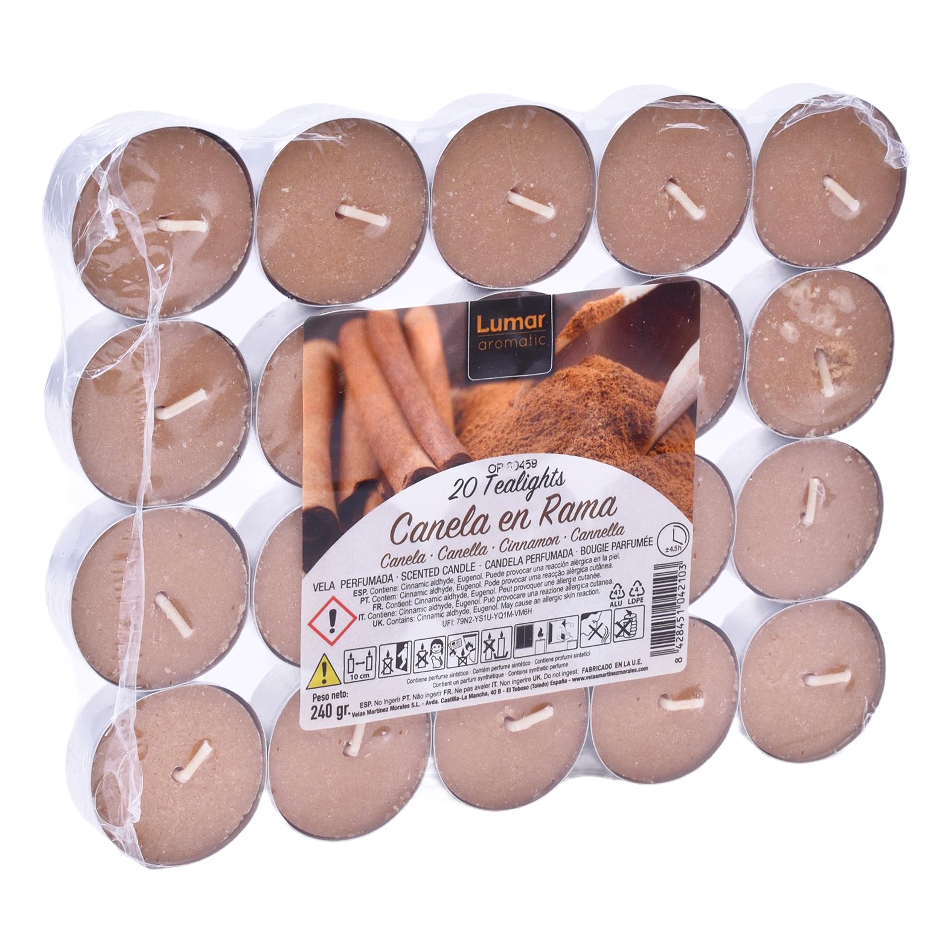 VELAS TEALIGHT 20UN CANELA VELAS TEALIGHT 20UN CANELA