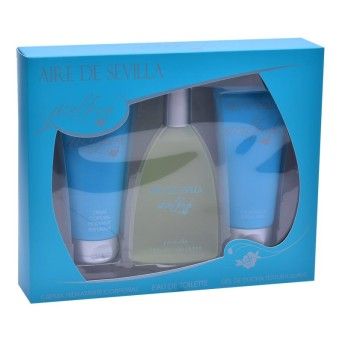 AIRE SEVILLA AZUL EDT+CREME+GEL BANHO