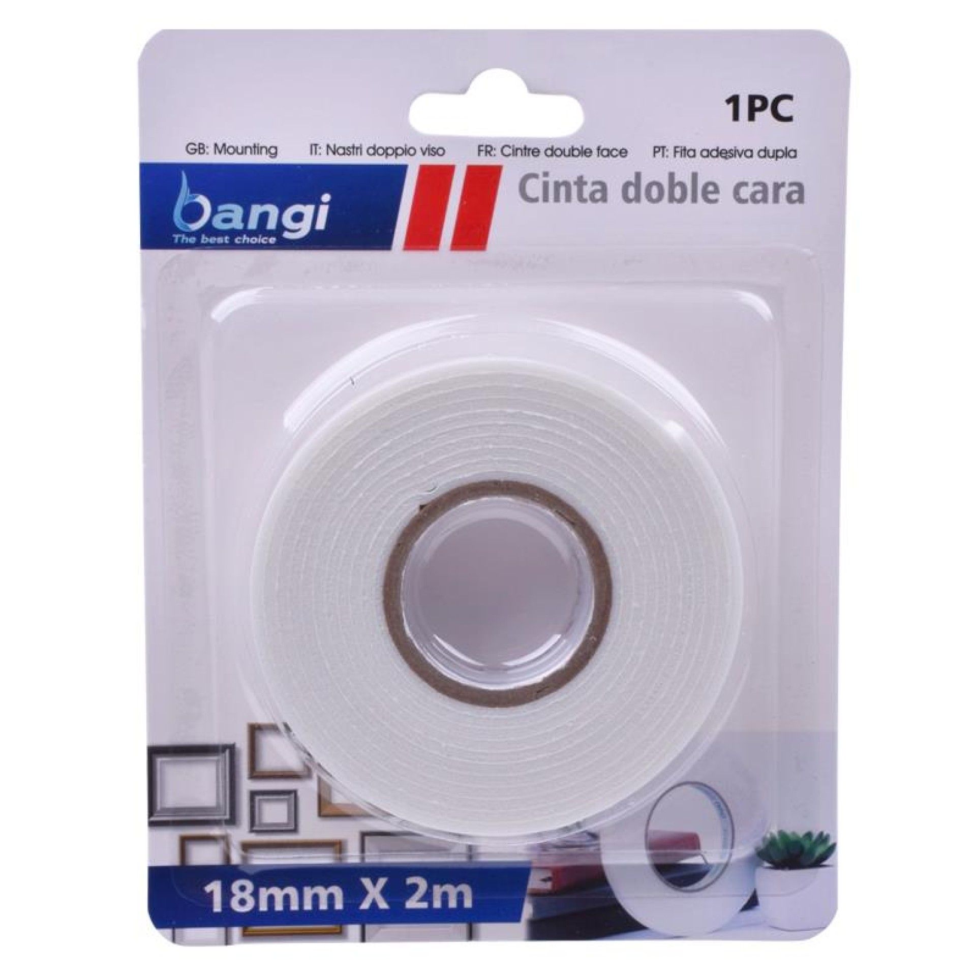 FITA ADESIVA DUPLA FACE 18MMX2M FITA ADESIVA DUPLA FACE 18MMX2M
