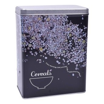 FRASCO METAL CEREAIS 16X9CM QUTTIN