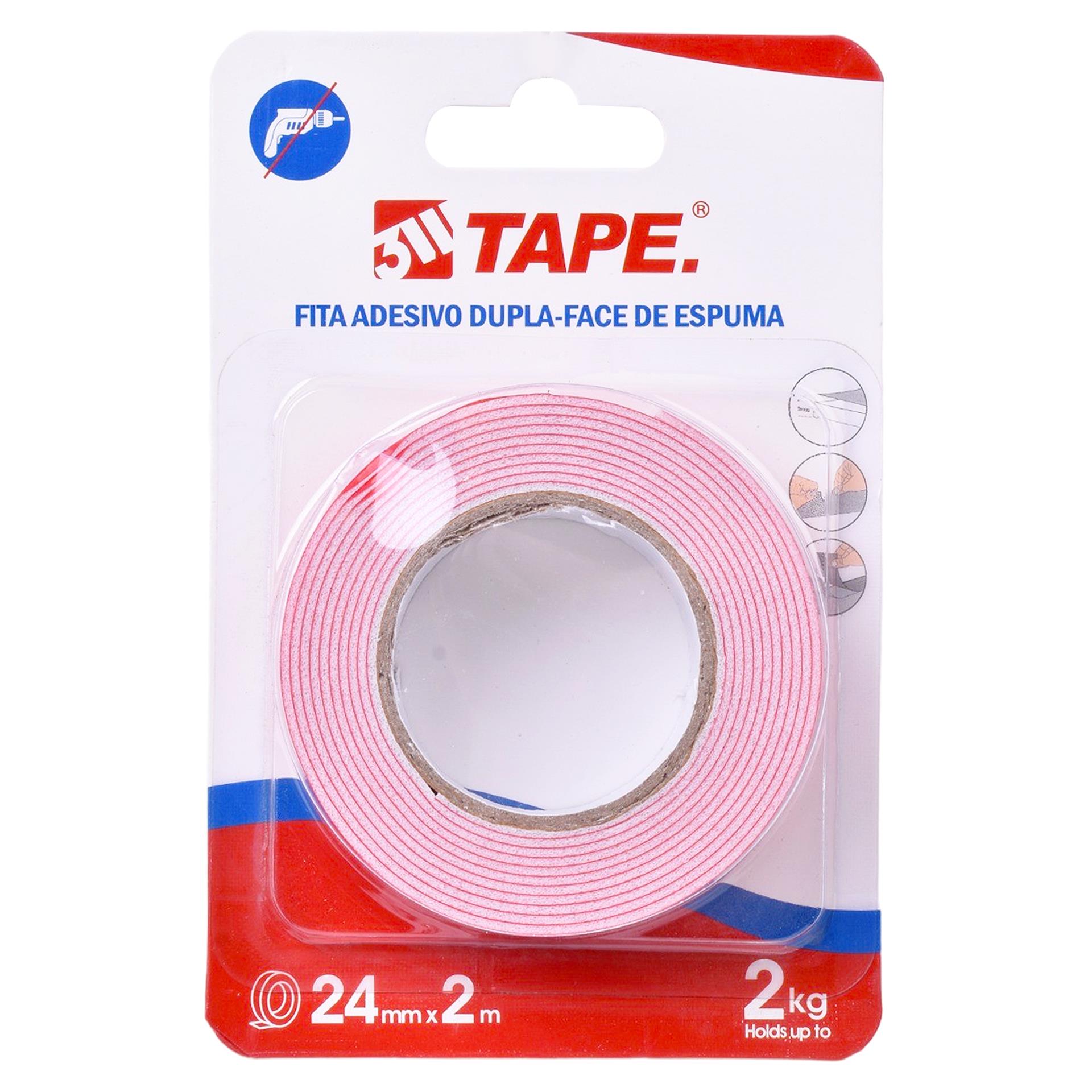 FITA ADESIVA DUPLA FACE 2.4CMX2M