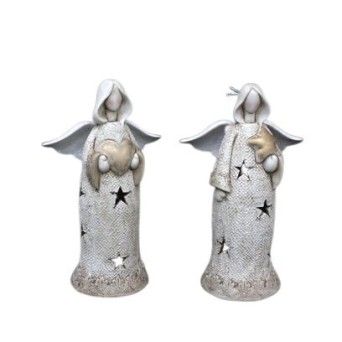 ANJO CERAMICA C/LUZ 25CM 50431683 LUNA