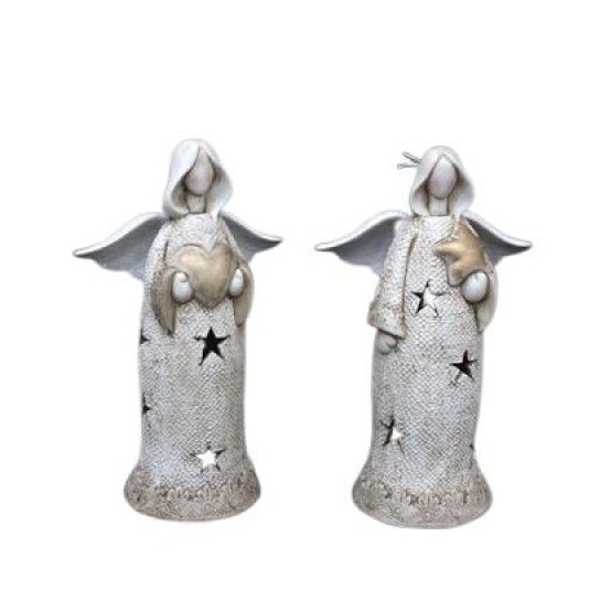ANJO CERAMICA C/LUZ 25CM 50431683 LUNA