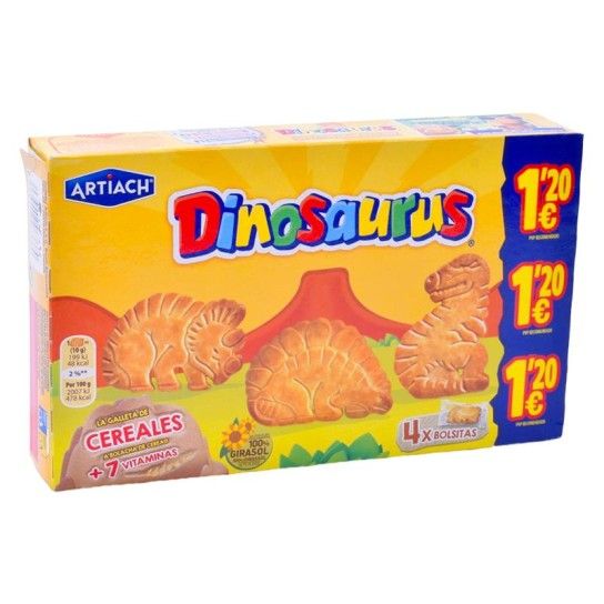 BOLACHA DINOSSAURO ARTICH 124G