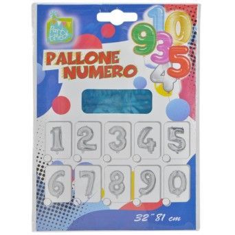 BALAO NUMERO 7 AZUL C/ 81 CM