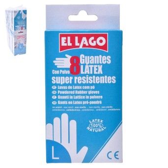 LUVAS LATEX 8UNID. T.G.
