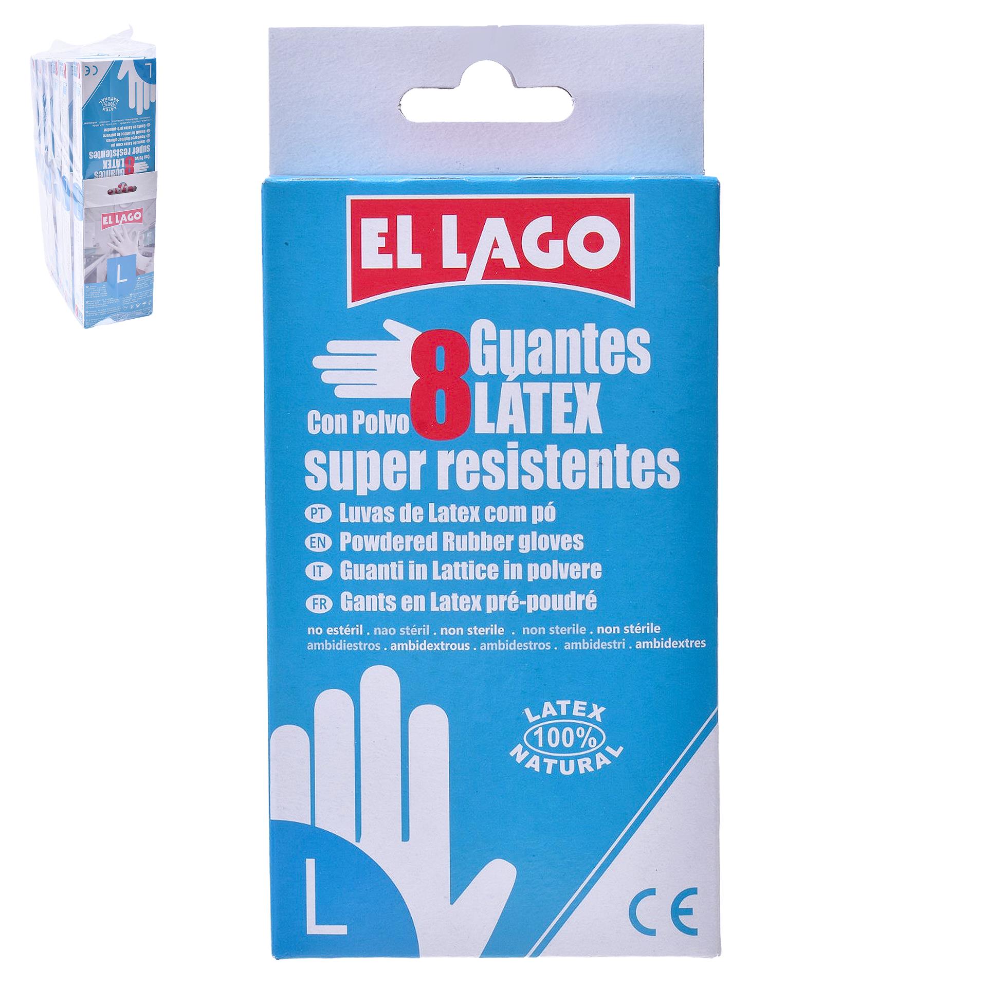 LUVAS LATEX 8UNID. T.G. LUVAS LATEX 8UNID. T.G.