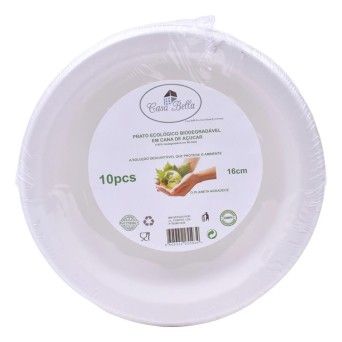 PRATO PAPEL 16CM PACK 10UNID 25593
