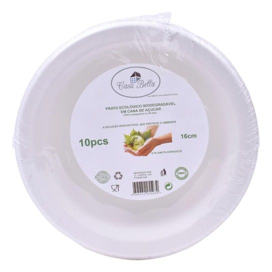 PRATO PAPEL 16CM PACK 10UNID 25593