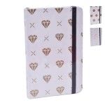 NOTEBOOK 90X140 GOLD WHITE