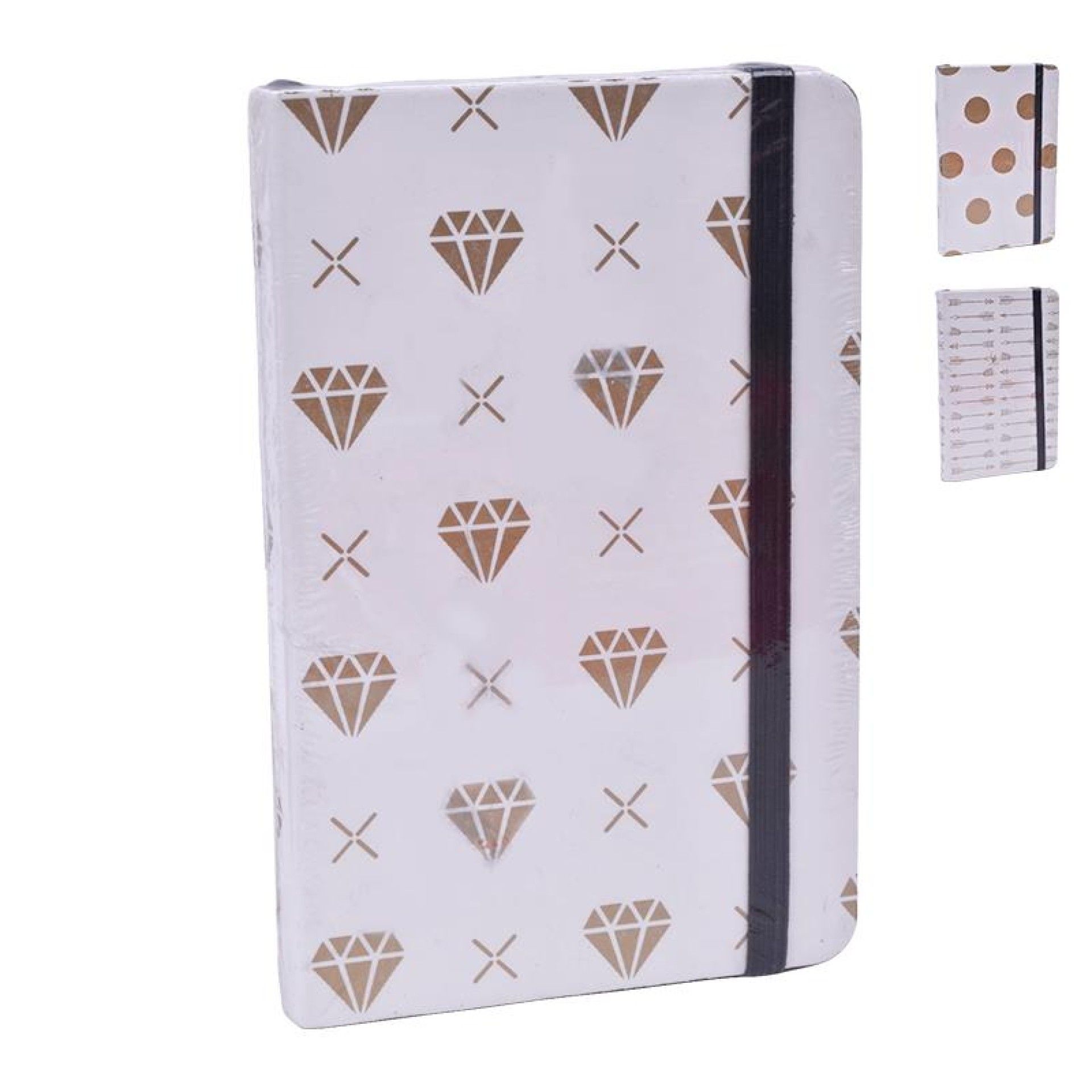 NOTEBOOK 90X140 GOLD WHITE NOTEBOOK 90X140 GOLD WHITE