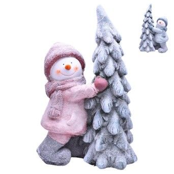 BONECO NEVE RESINA C/LUZ 442-514-04