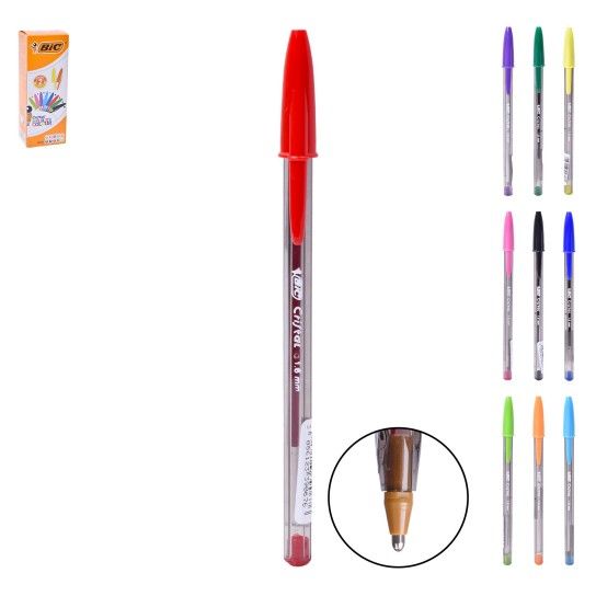 BIC CANETA CRISTAL MULTICOLOR 1.6MM CX20 BIC CANETA CRISTAL MULTICOLOR 1.6MM CX20