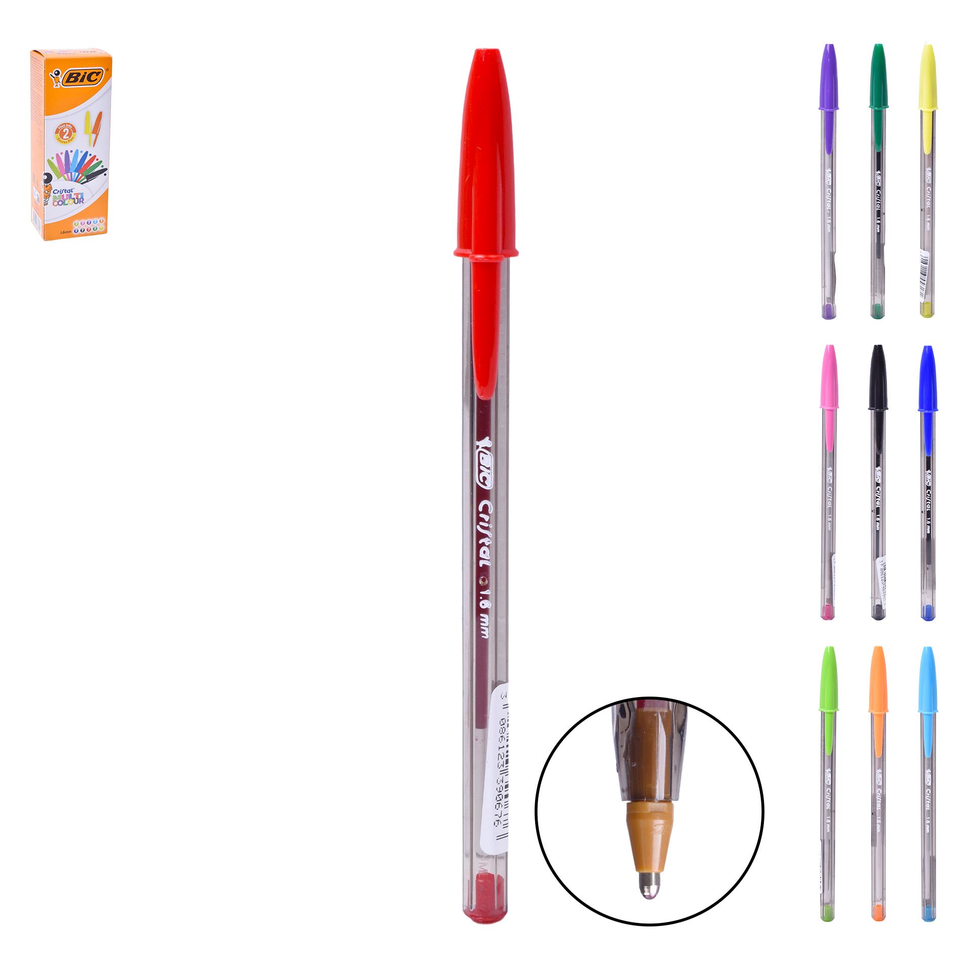 BIC CANETA CRISTAL MULTICOLOR 1.6MM CX20 BIC CANETA CRISTAL MULTICOLOR 1.6MM CX20