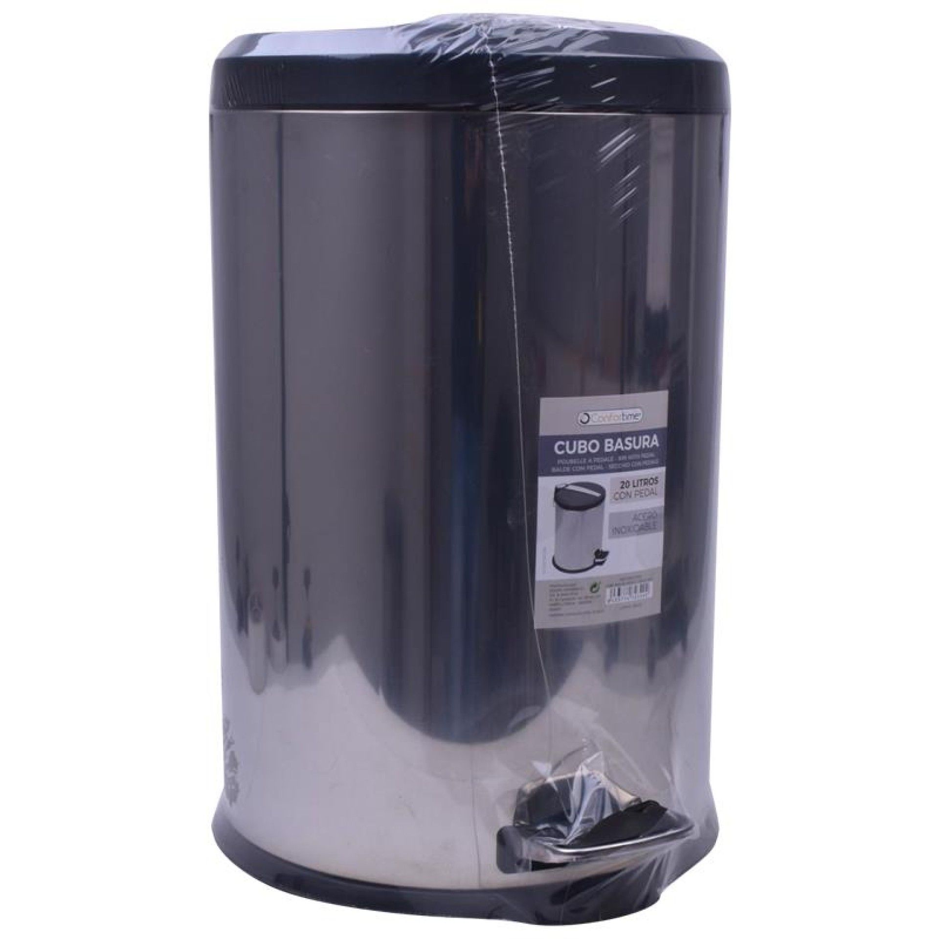 BALDE C/ PEDAL INOX 20L CONFORTIME BALDE C/ PEDAL INOX 20L CONFORTIME