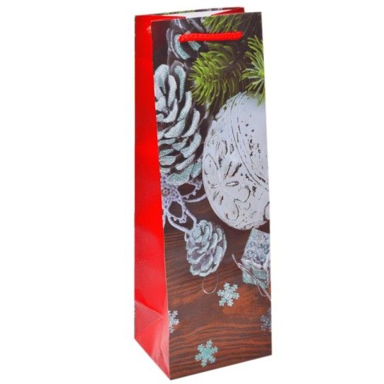 SACO PAPEL NATAL GARRAFA 36X12X10