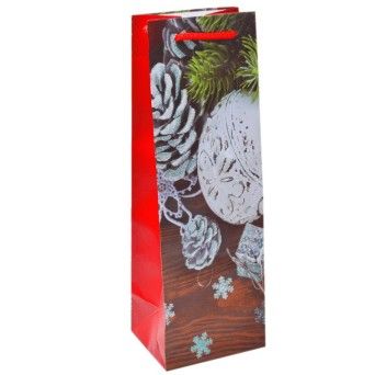 SACO PAPEL NATAL GARRAFA 36X12X10