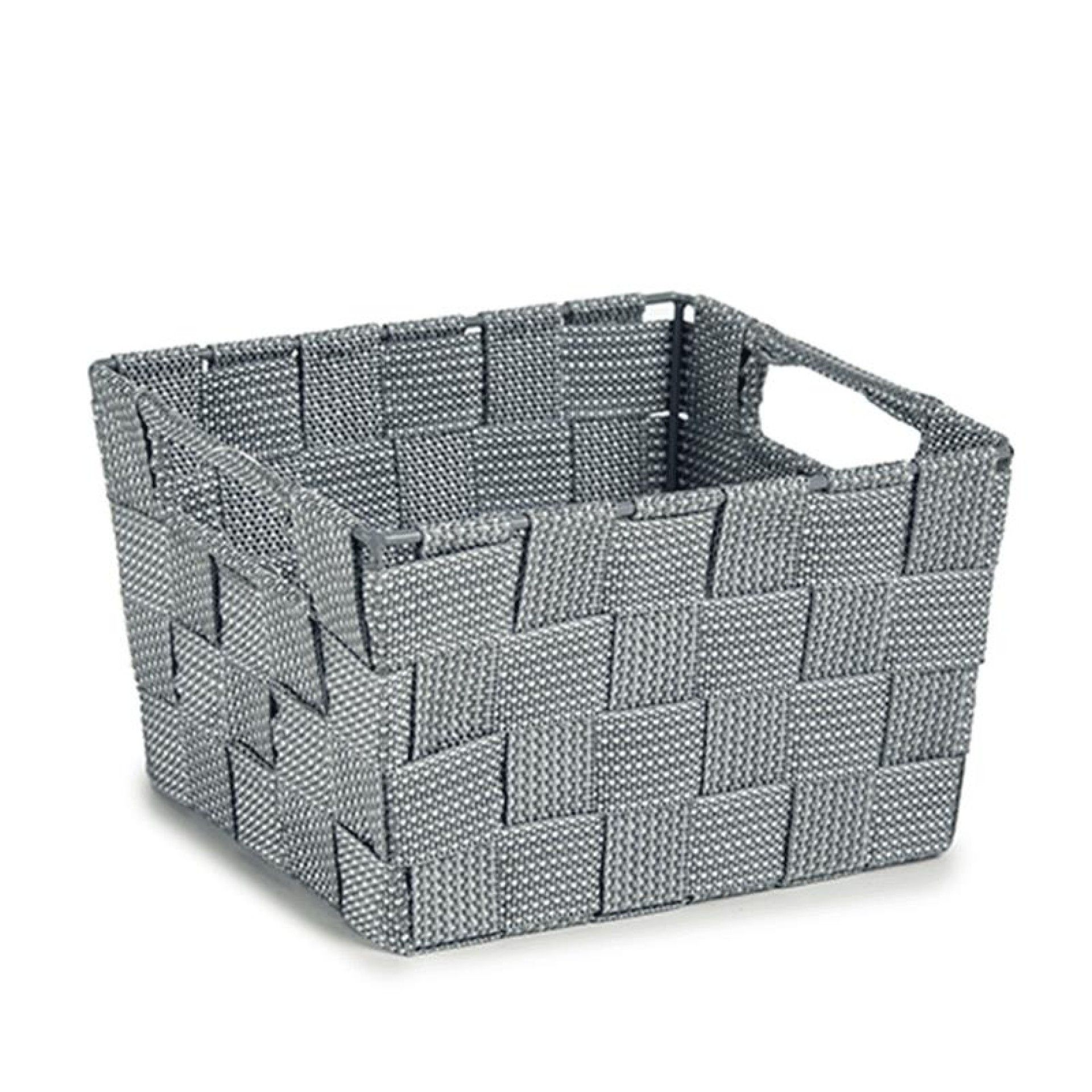 CESTO RECT. CINZA C/ ASAS 23CM 79808 CESTO RECT. CINZA C/ ASAS 23CM 79808