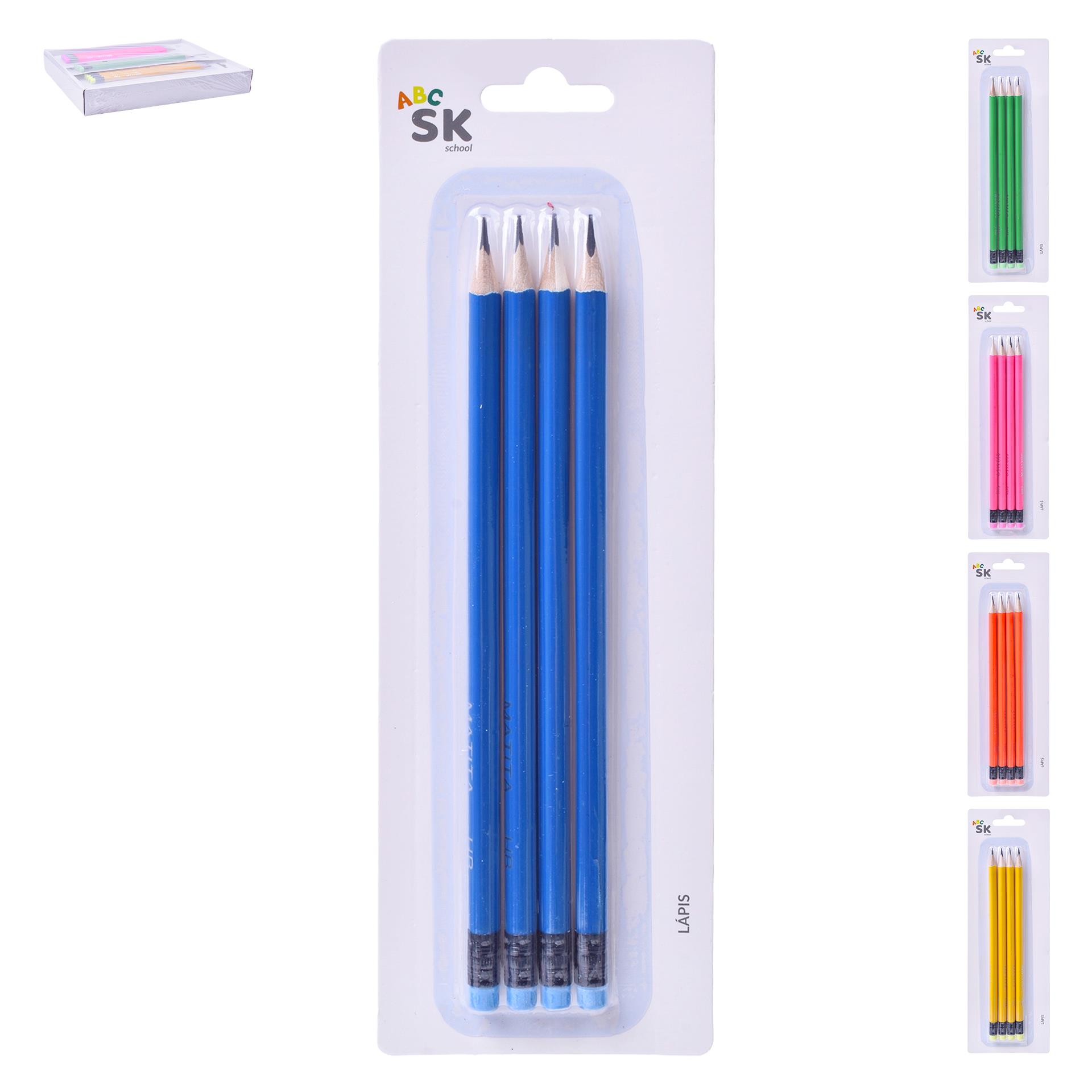 SET 4 LAPIS 18CM 2556-201 CX288 SET 4 LAPIS 18CM 2556-201 CX288
