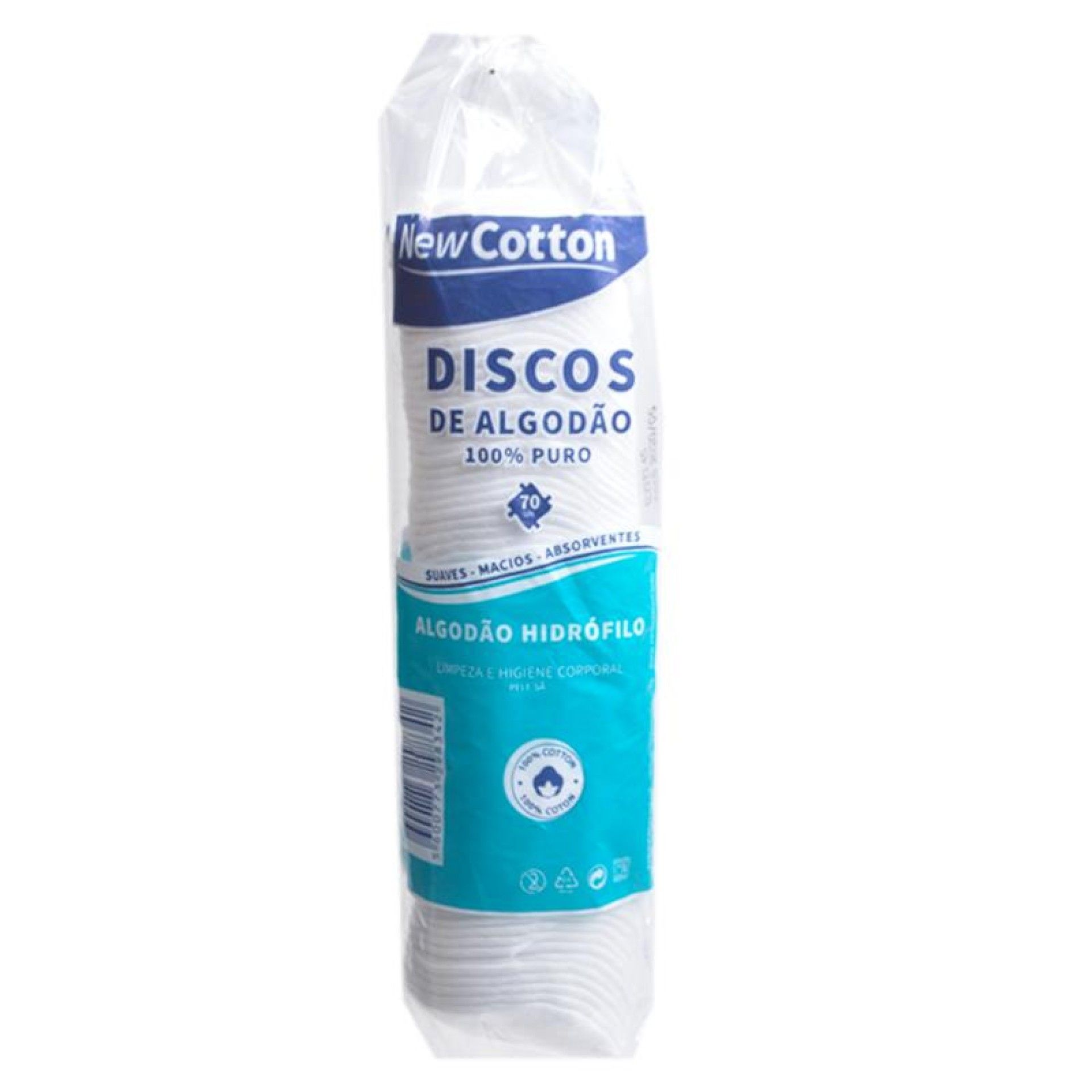 ALGODAO HIDROF. DISCOS 70 UNI NEW COTTON ALGODAO HIDROF. DISCOS 70 UNI NEW COTTON